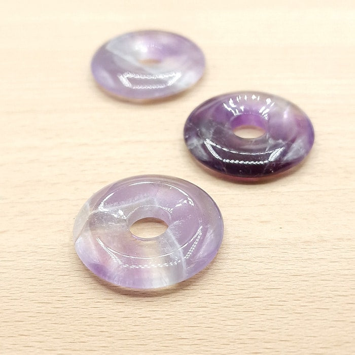 Pendentif donuts amethyste