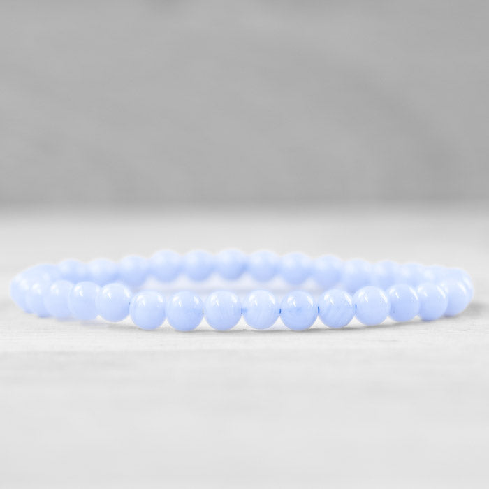 Bracelet Boule Angelite 6mm A (Pérou)