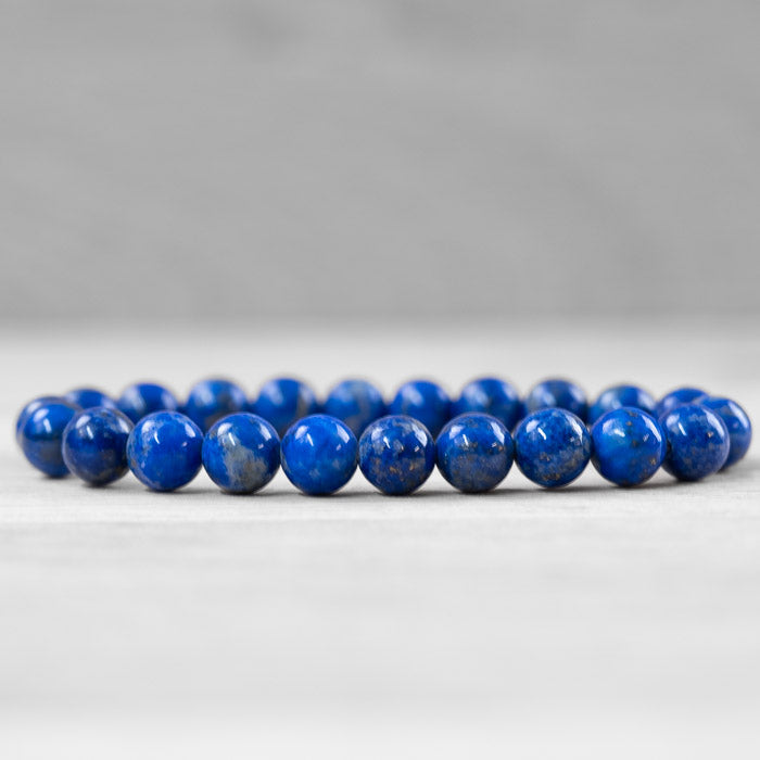 bracelet boule lapis lazuli 8mm