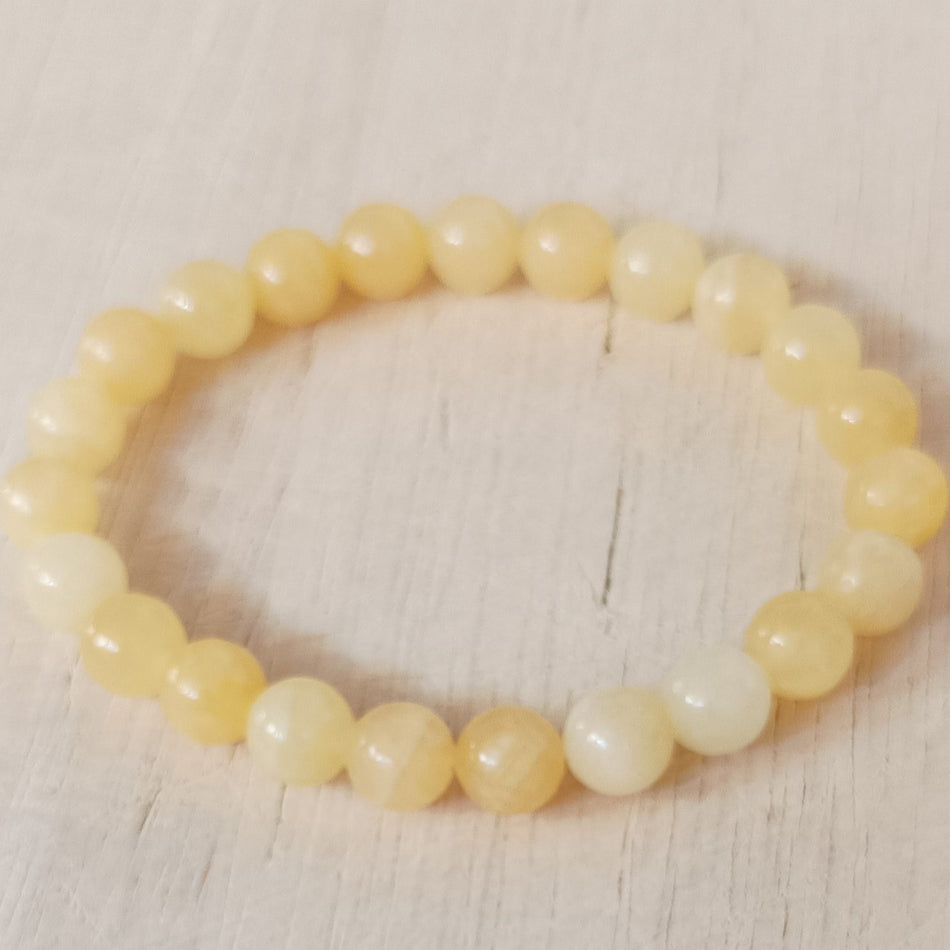 Bracelet en Calcite Orange 8mm (Mexique)