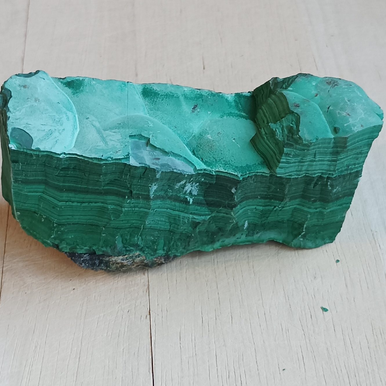 bloc de malachite brute