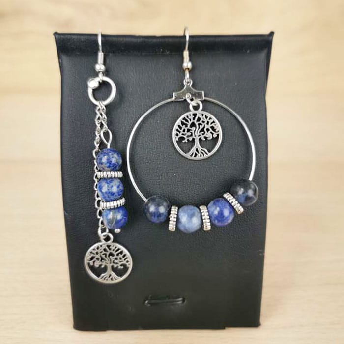 Boucles d'oreilles "Les Originales" Lapis-Lazuli