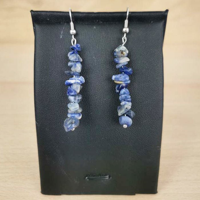 Boucles d'oreilles baroques Lapis Lazuli - Nature Minérale