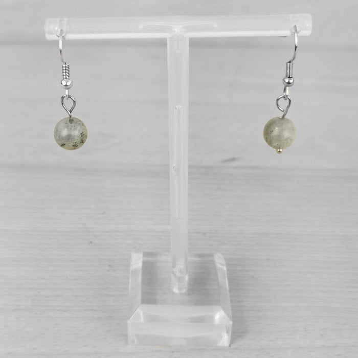 Boucles d'oreilles Labradorite 8mm - Nature Minérale