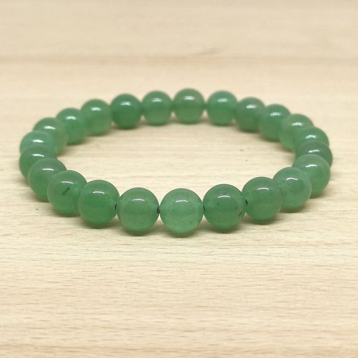 Bracelet Boule Aventurine Verte 08mm (Brésil)