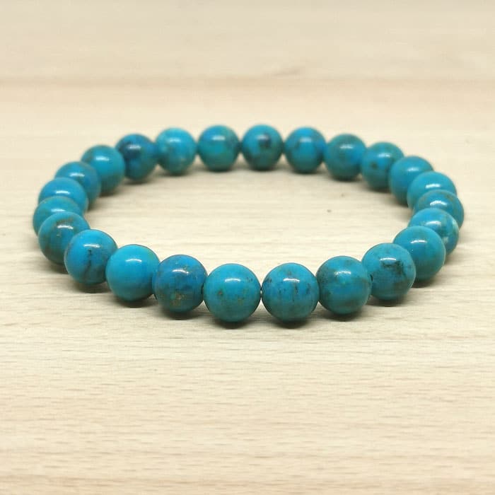 Bracelet Boule Turquoise d'Arizona 08mm AA