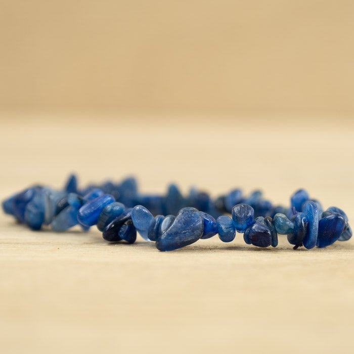 Bracelet Baroque Cyanite Bleue chauffée AA (Inde) - Nature Minérale