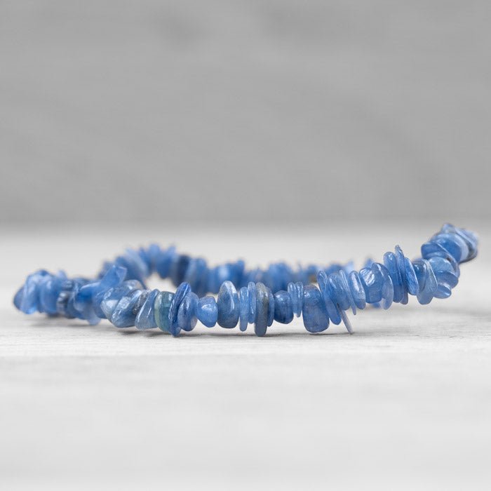 Bracelet Baroque Cyanite Bleue naturelle AA (Inde) - Nature Minérale