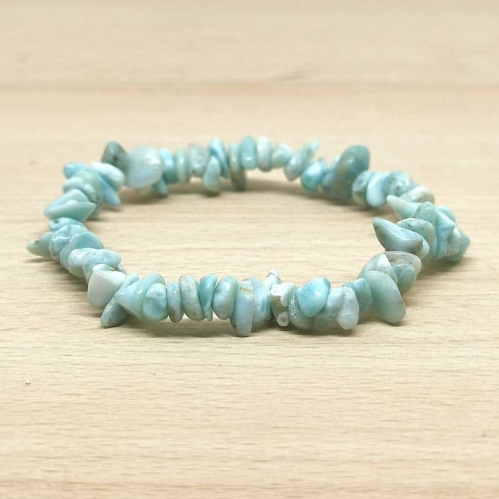 Bracelet Baroque Larimar (République Dominicaine) - Nature Minérale