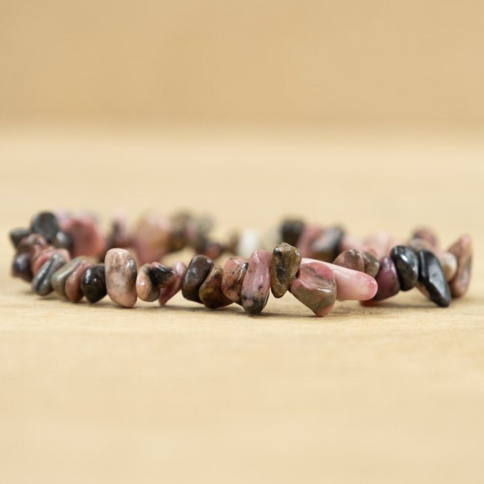 Bracelet Baroque Rhodonite de Madagascar - Nature Minérale