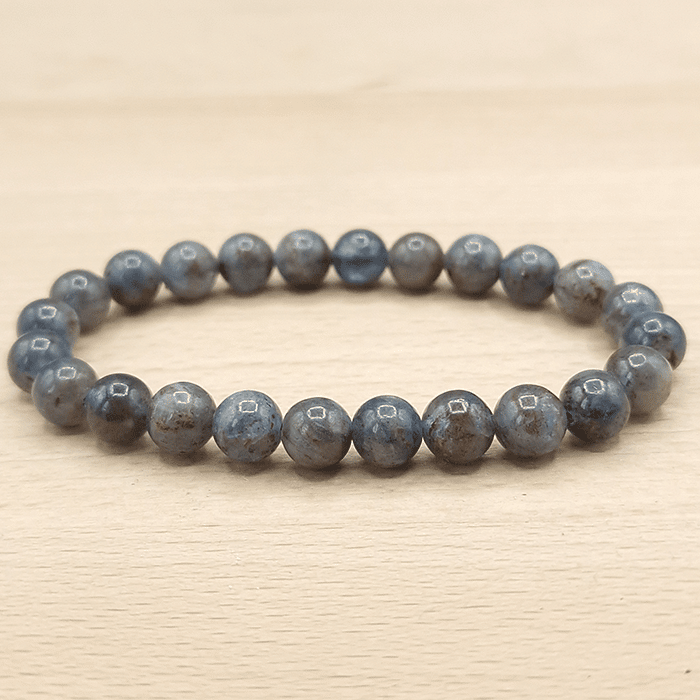 Bracelet Boule Cyanite Bleue Naturelle 08mm - Nature Minérale