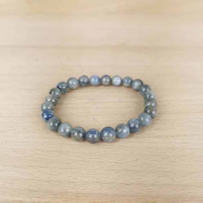 Bracelet Boule Cyanite Bleue Naturelle 08mm - Nature Minérale