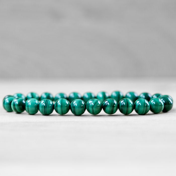 Bracelet Boule Malachite 06mm A (Congo) - Nature Minérale