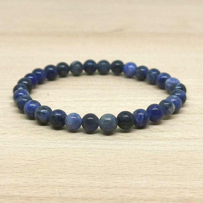 Bracelet Boule Sodalite 06mm A (Brésil) - Nature Minérale