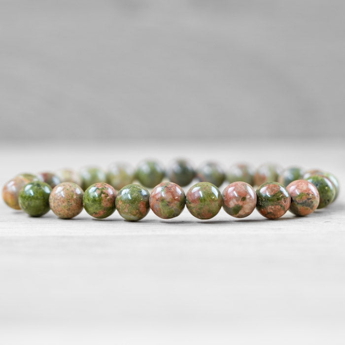 Bracelet Boule Unakite 8mm (Afrique du Sud)