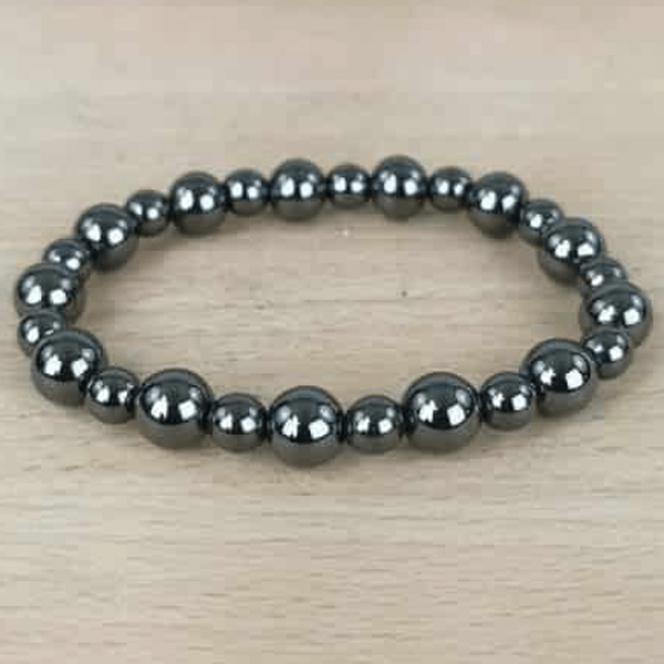 Bracelet boules 6 et 8mm hématite - Nature Minérale