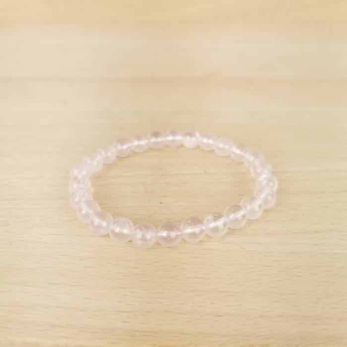 Bracelet Quartz Rose Boules 8mm qualité extra AA (Brésil) - Nature Minérale