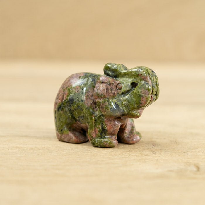 Éléphant Unakite 50mm (Afrique du Sud) - Nature Minérale