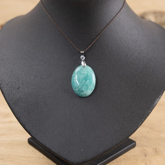 Pendentif en Amazonite A n°001 (Pérou) - Nature Minérale