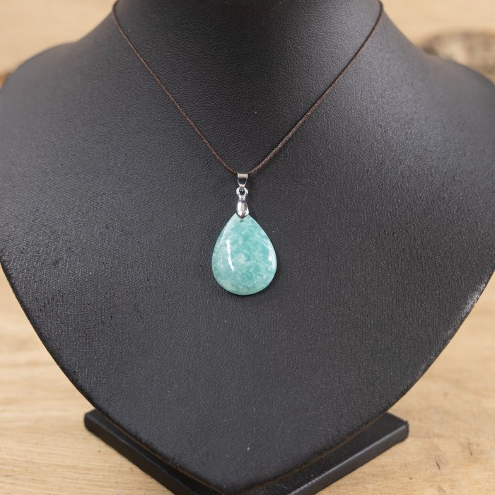 Pendentif en Amazonite A n°002 (Pérou) - Nature Minérale