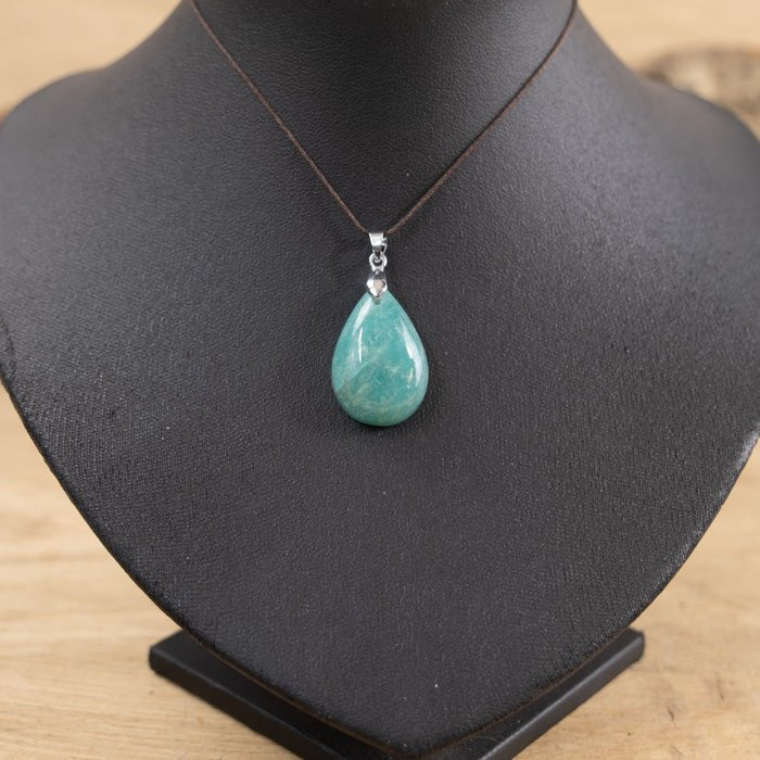 Pendentif en Amazonite A n°003 (Pérou) - Nature Minérale