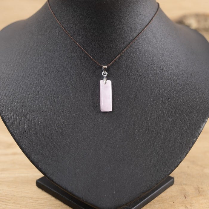 Pendentif en Kunzite A n°002 (Brésil) - Nature Minérale