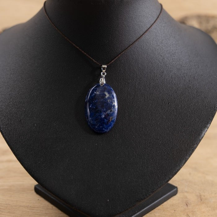 Pendentif en Sodalite A n°001 (Brésil) - Nature Minérale