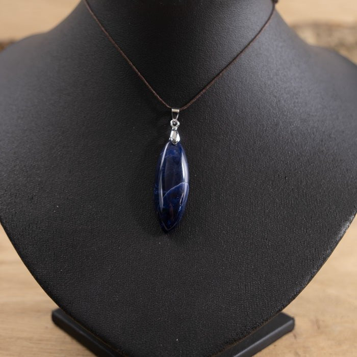 Pendentif en Sodalite A n°003 (Brésil) - Nature Minérale